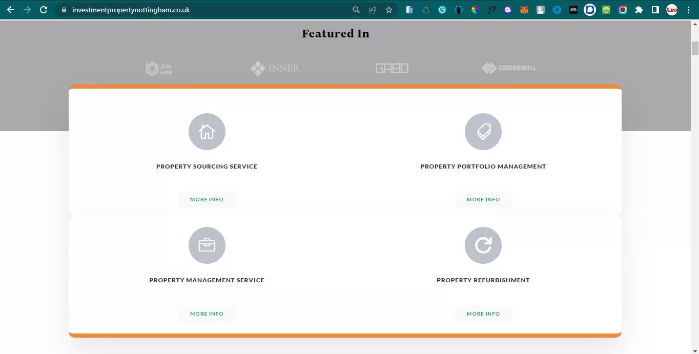 landing page